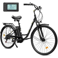eboocicle E-Bike Damen Pedelec 28 Zoll E-Citybike mit 36V 13Ah Lithium-Akku Bis zu 100KM Reichweite,250W Motor,Shimano 7-Gang,Trekkingrad Elektrofahr