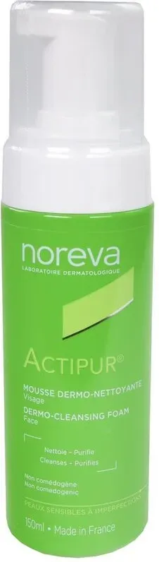 Noreva Actipur Reinigungsschaum – Sanfte Gesichtsreinigung bei Pickeln & unreiner Haut 150 ml