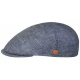 Mayser Sidney Herringbone Schirmmütze Fischgrat Herren Frühling Sommer blau 57 cm - 57
