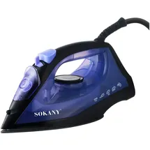 Sokany Dampfbügeleisen 1600W Schwarz/Blau