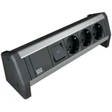 Bachmann Steckdosenleiste 3xSchutzk.schwarz 902.0050