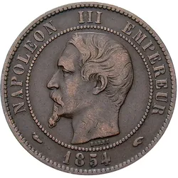 Original-Münze aus Frankreich "Napoleon III."