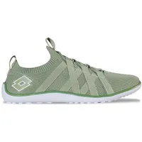 Barfußschuh LOTTO, Damen, Gr. 40, grün (linden, weiß), Kunstfaser, unifarben, Schuhe Barfußschuh, - mit extra dünner Sohle - wie barfuß