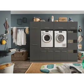 Bega BBK Laundrezzy Aufsatzschrank Anthrazit, Metall, 50x38x67.50 cm