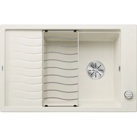 Blanco Elon XL 6 S links Einbau von Oben silgranit softweiß Handbetätigung 780 x 500 mm