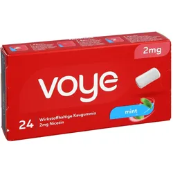 VOYE Mint 2 mg wirkstoffhalt.Kaugummi mit Nikotin