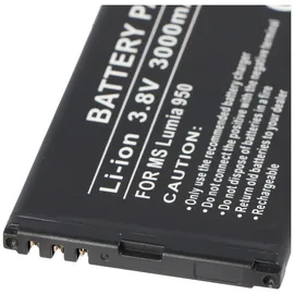 AccuCell Akku passend für Microsoft Lumia 950, Lumia 950DS Akku BV-T5E Neu 2150mAh max. 8,2Wh