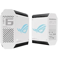 Asus ROG Rapture GT6, weiß, AX10000, Router und Satellit Set, 2er-Bundle (90IG07F0-MU9A40)