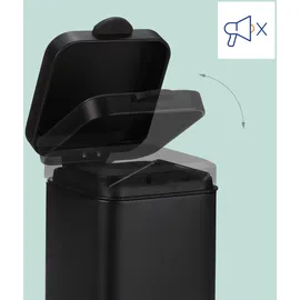 Relaxdays Kosmetikeimer 3 l Schwarz