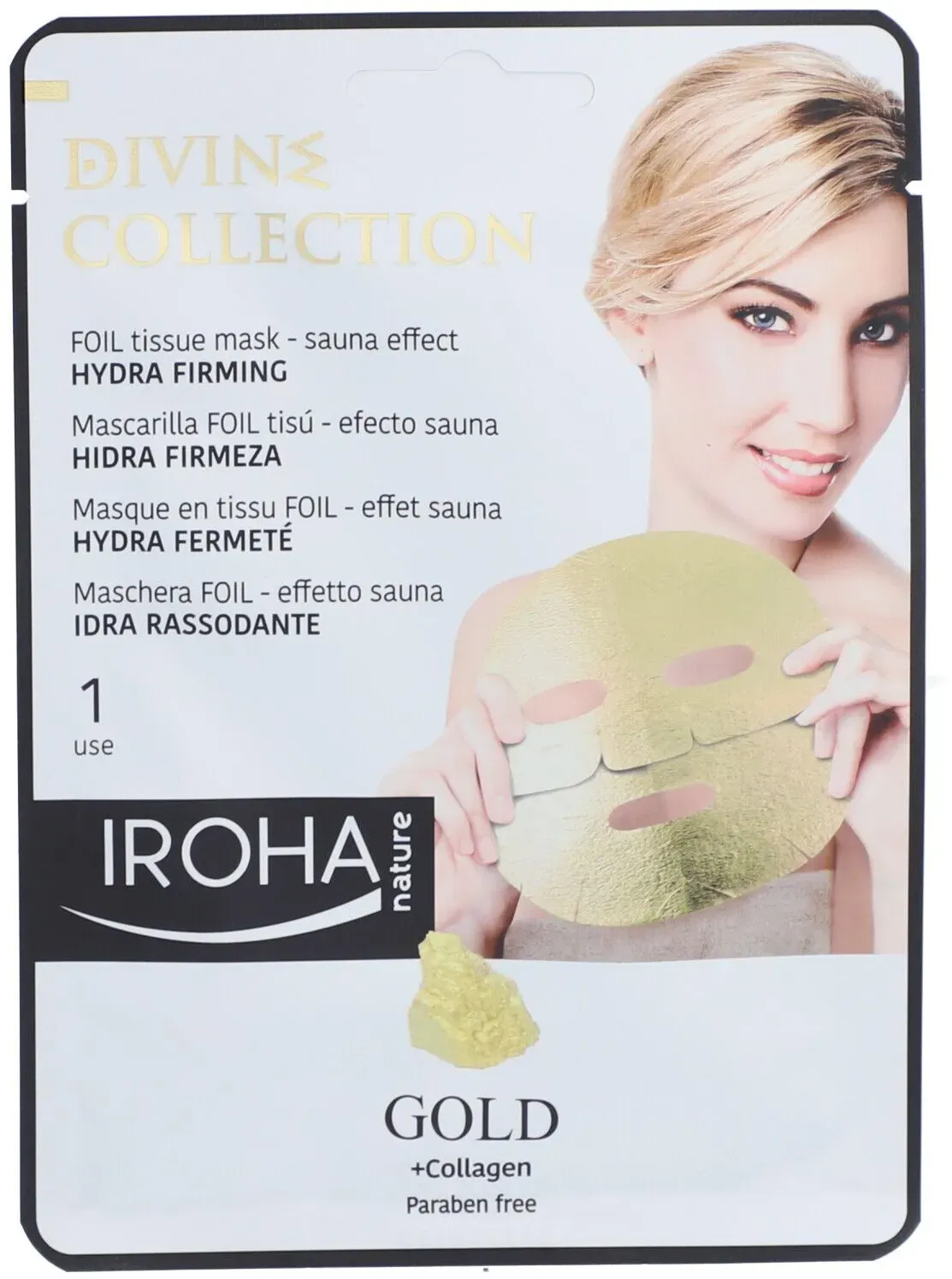 Iroha Nature Divine Collection Hydra Straffende Maske Gold 24k