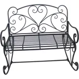 Hti-Living Schaukelbank 109 x 97 x 93 cm schwarz