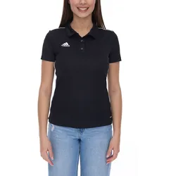 adidas Core 18 Damen Polo-Shirt Kurzarm-Shirt mit AEROREADY-Technologie Alltags-Shirt CE9039 Schwarz/Weiß - XXS