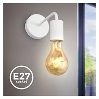 B.K.Licht - Wandleuchte - retro, E27 Fassung, max. 10W,