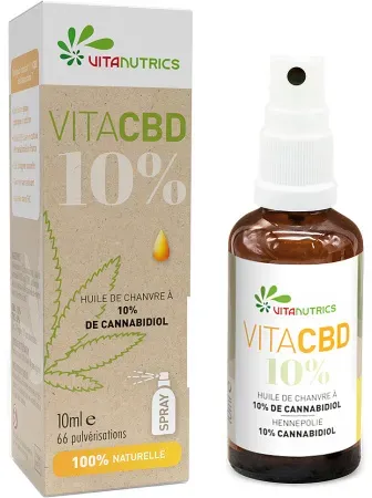 Vitanutrics VitaCBD 10% Hanföl Spray 10ml