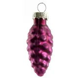 Trendline Glas-Tannenzapfen magnolienrosa 6 cm, 12 Stück