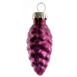 Trendline Glas-Tannenzapfen magnolienrosa 6 cm, 12 Stück