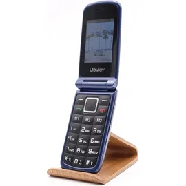 Uleway Seniorenhandy Klapphandy Großtasten Dual Display Handy (Blau)