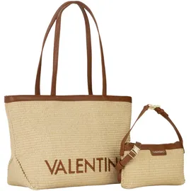 Valentino Maiam Shopper Baumwolle Beige/Brown