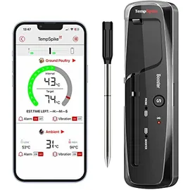 ThermoPro Grillthermometer 3 x 3 cm wasserdicht schwarz