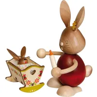 Kuhnert Stupsi Hase mit Wiege - 12 cm
