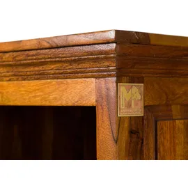 Massivmoebel24 Bücherregal 54 x 44 x 195 cm Honig