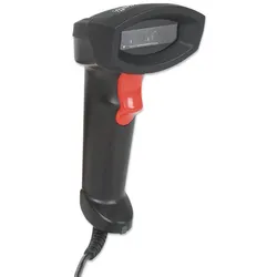 Manhattan 178433 USB-Kit Barcode-Scanner Kabelgebunden 1D CCD Schwarz Hand-Scanner USB