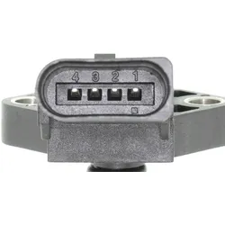VEMO Sensor, Ladedruck Original Qualität Ansauglufttemperatur,Sensor, Ladedruck,Sensor, Saugrohrdruck,Luftdrucksensor, Höhenanpassung 4-polig für SKOD
