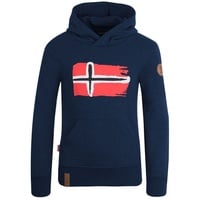 Trollkids Hoodie Trondheim in Dunkelblau / 98