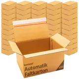 konzept 11 - Versandkarton 20x15x15cm Set 50 Stk. Faltkartons mit Deckel Selbstklebend, Kleine Kartons zum Verschicken, Verpackung, Verschiedene Größe