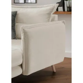 INOSIGN Loveseat »Lazio«, moderner Sessel mit einer bequemen Polsterung, 2 Stk. Zierkissen weiß