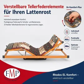 erbengemeinschaft heinz-peter fischer, fmp matratzenmanufaktur Rhodos EL Komfort 7 Zonen Tellerlattenrost elektrisch verstellbar 100 x 200 cm