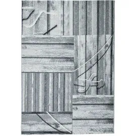 Sansibar Teppich SANSIBAR "Rantum Beach SA-023", grau, B:300cm H:5mm L:400cm, Polypropylen, Teppiche, Teppich, Flachgewebe, modernes Design, Motiv Holzdielen, In- & Outdoor geeignet