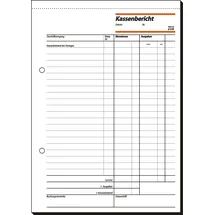 Sigel Formularbuch Kassenbericht/Bestandsrechnung A5 Weiß