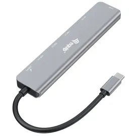 Equip USB-C 7-in-1 Multifunktionsadapter, HDMI 4K/60Hz, USB 3.2 Gen1 x 3, TF/MICRO SD, 100W USB PD