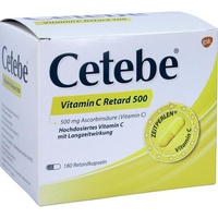 Cetebe Vitamin C retard 500 mg Kapseln 180 St.