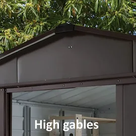 YardMaster Brandenburg 1012 2,85 x 3,67 m braun/taupe inkl. Bodenrahmen