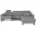 Candy Ecksofa 3,5-sitzig Polyester L-Form Grau