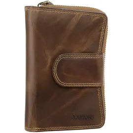 BAGAN Geldbörse Damen Portemonnaie bro brown