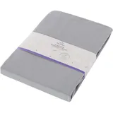 Träumeland Spannbetttuch Elasthan asche, 90 x 160 cm passend für OF Wood