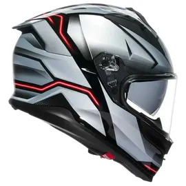 AGV K7 Jaeger Integralhelm - Schwarz/Silber/Rot - M