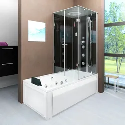 Whirlpool Wanne Duschtempel Dusche Duschkabine K05-L30-WP 180x90 cm ohne 2K Scheiben Versiegelung