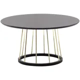 KADIMA DESIGN Couchtisch Rund 80x80x42 cm Gold Sofatisch Metall Modern, | Gr.: onesize