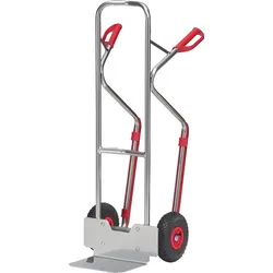 FETRA Stapelkarre H.1300mm Schaufel-L250xB320mm Luft-Bereifung Trgf.200kg alu - NA1330L