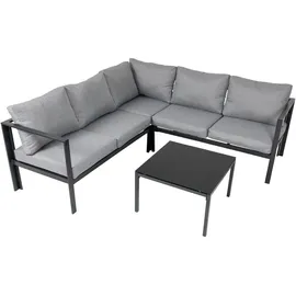Svita MISSOURI Loungeset 4-tlg. schwarz/grau