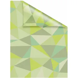 Fensterfolie LICHTBLICK ORIGINAL "Pattern Dreiecke" Gr. 5, grün, B:100cm L:180cm, PVC, Fensterfolien