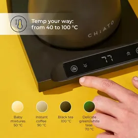 chiato flowPLAY Gooseneck 0,6 l Schwarz