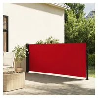 vidaXL Seitenmarkise Ausziehbar Rot 140x300 cm