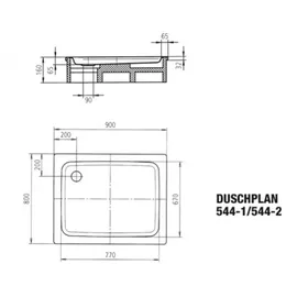 Kaldewei DUSCHPLAN 544-1