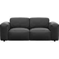 FLEXLUX 2-Sitzer »Lucera Sofa«, modern & anschmiegsam, Kaltschaum, Stahl-Wellenunterfederung schwarz