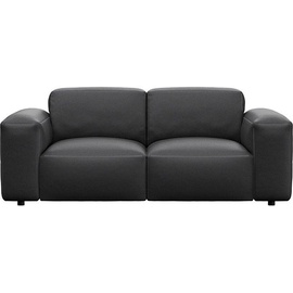 FLEXLUX 2-Sitzer »Lucera Sofa«, modern & anschmiegsam, Kaltschaum, Stahl-Wellenunterfederung schwarz
